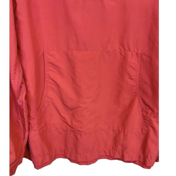 Coolibar Packable Sun protection Hooded Nylon Jacket Pull-on Anorak Peachy Pink - Picture 6 of 12